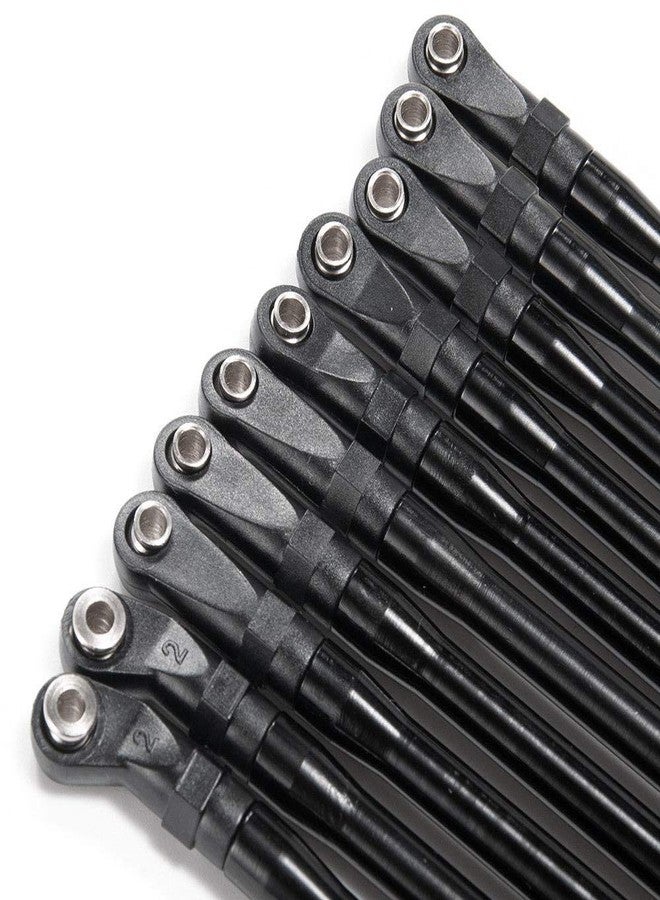 Benedict Harry مجموعة من 10 قطع من وصلات قضبان الألومنيوم لسيارات الزحف التي تعمل بالتحكم عن بعد Axial SCX10 II 90046 90047 بمقياس 1/10 #B - Image 4